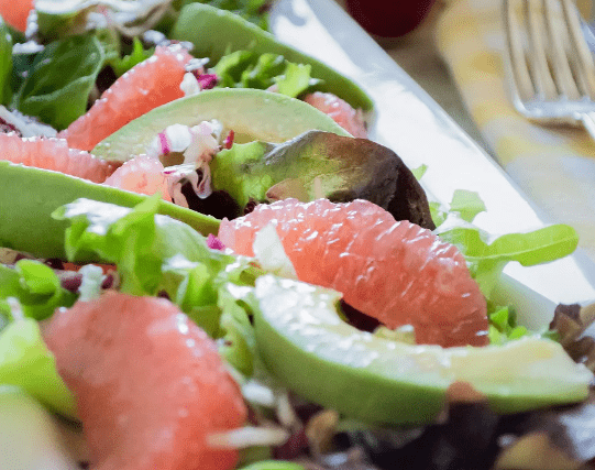 Grapefruit and Avocado Salad