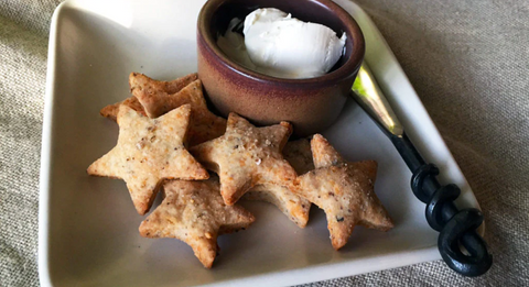 Fennel and Olive Oil Tapenade Cookie Stars