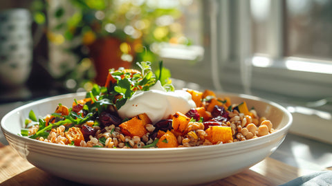 GINGER TURMERIC FARRO SALAD
