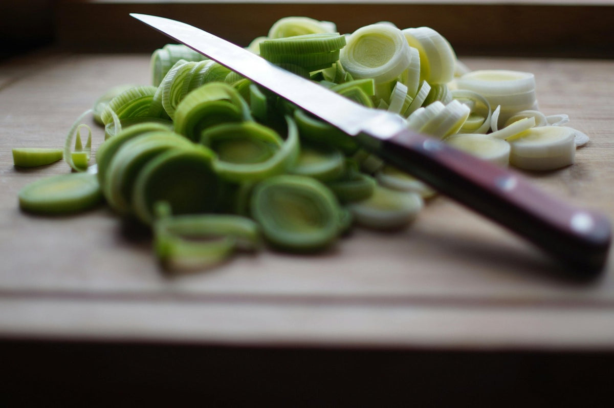 Mustard Vinaigrette & Fresh Goat Cheese Leeks
