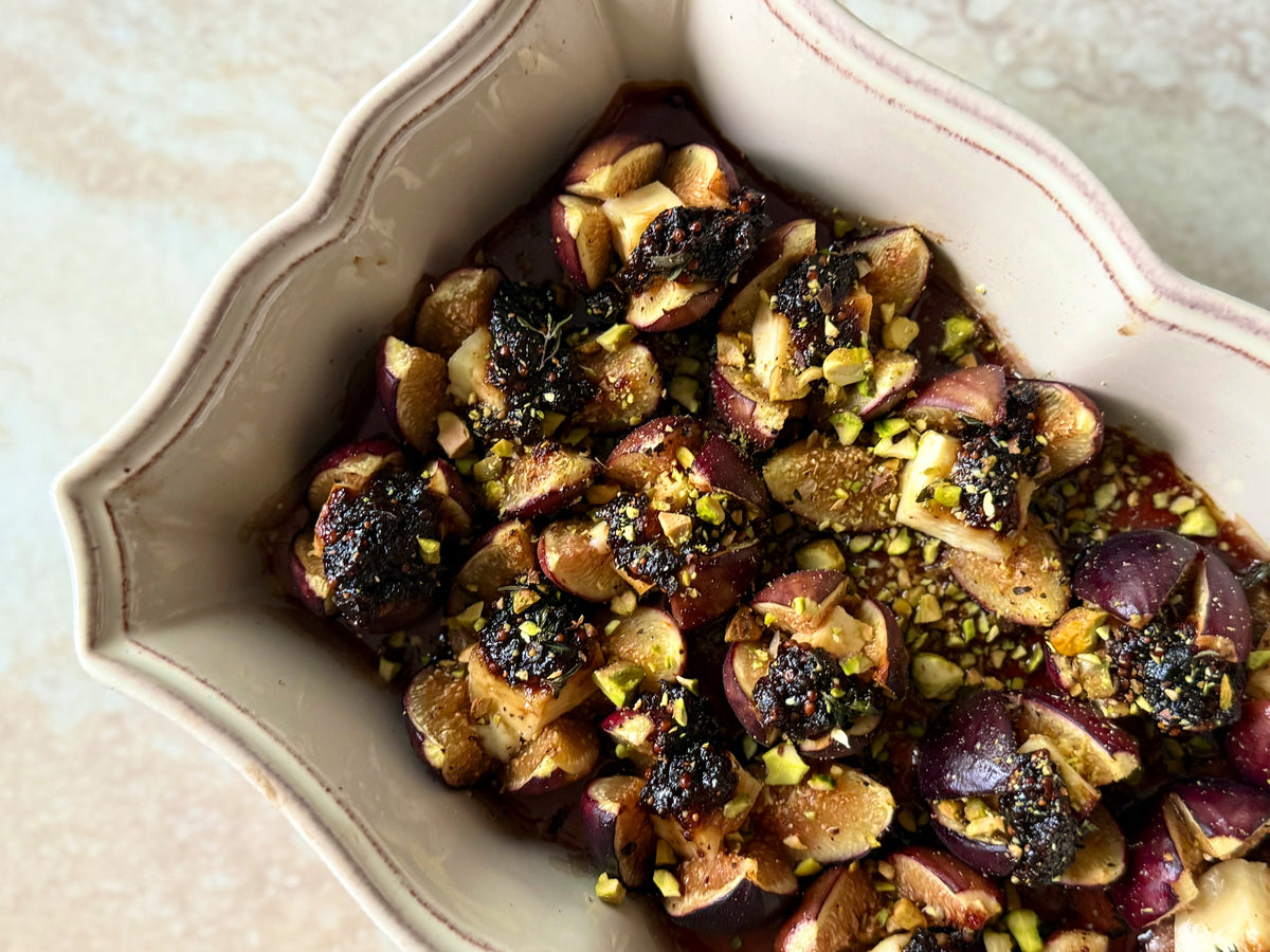 Feta Stuffed Figs with McEvoy Ranch Fig Bruschetta