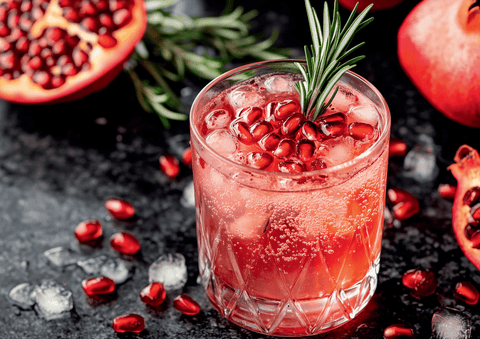 Pomegranate Rosemary Fizz