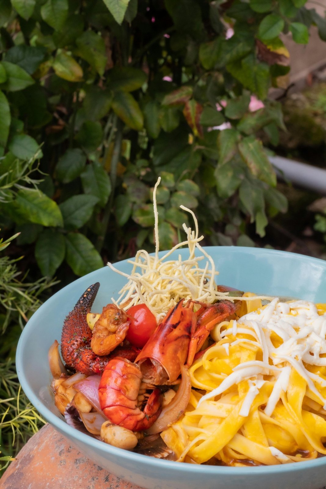 Olio Nuovo, Meyer Lemon, and Crab Pasta