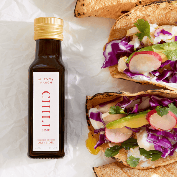 ニュータイプチャレンジ 溢れる慈愛 ミオリネ パラレル 4枚 Organic Chili Lime Olive Oil - McEvoy Ranch
