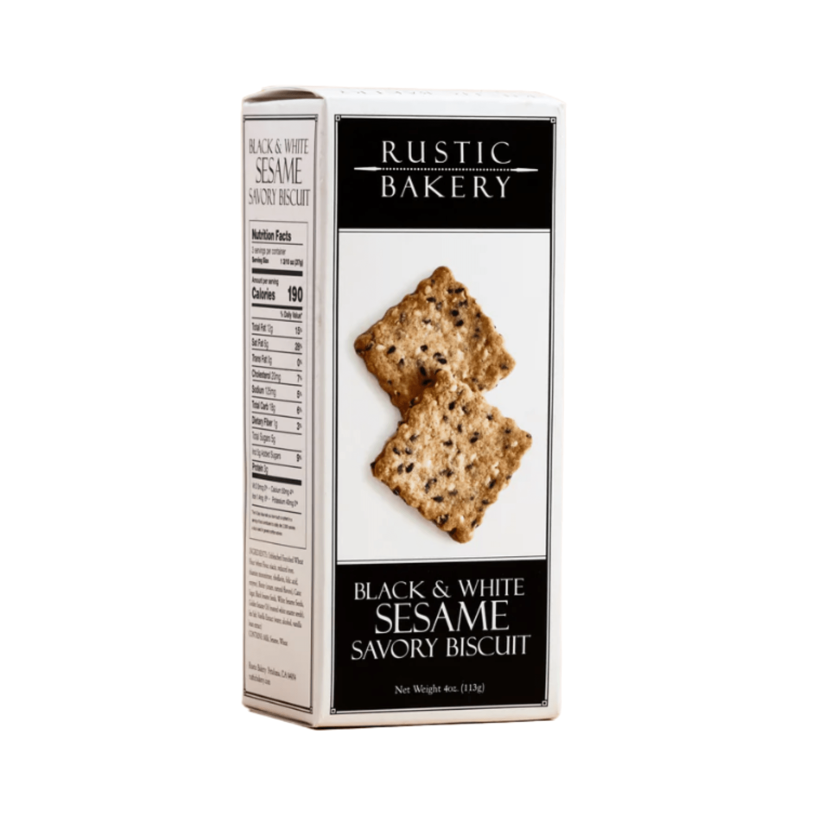 Rustic Bakery Black & White Sesame Biscuits