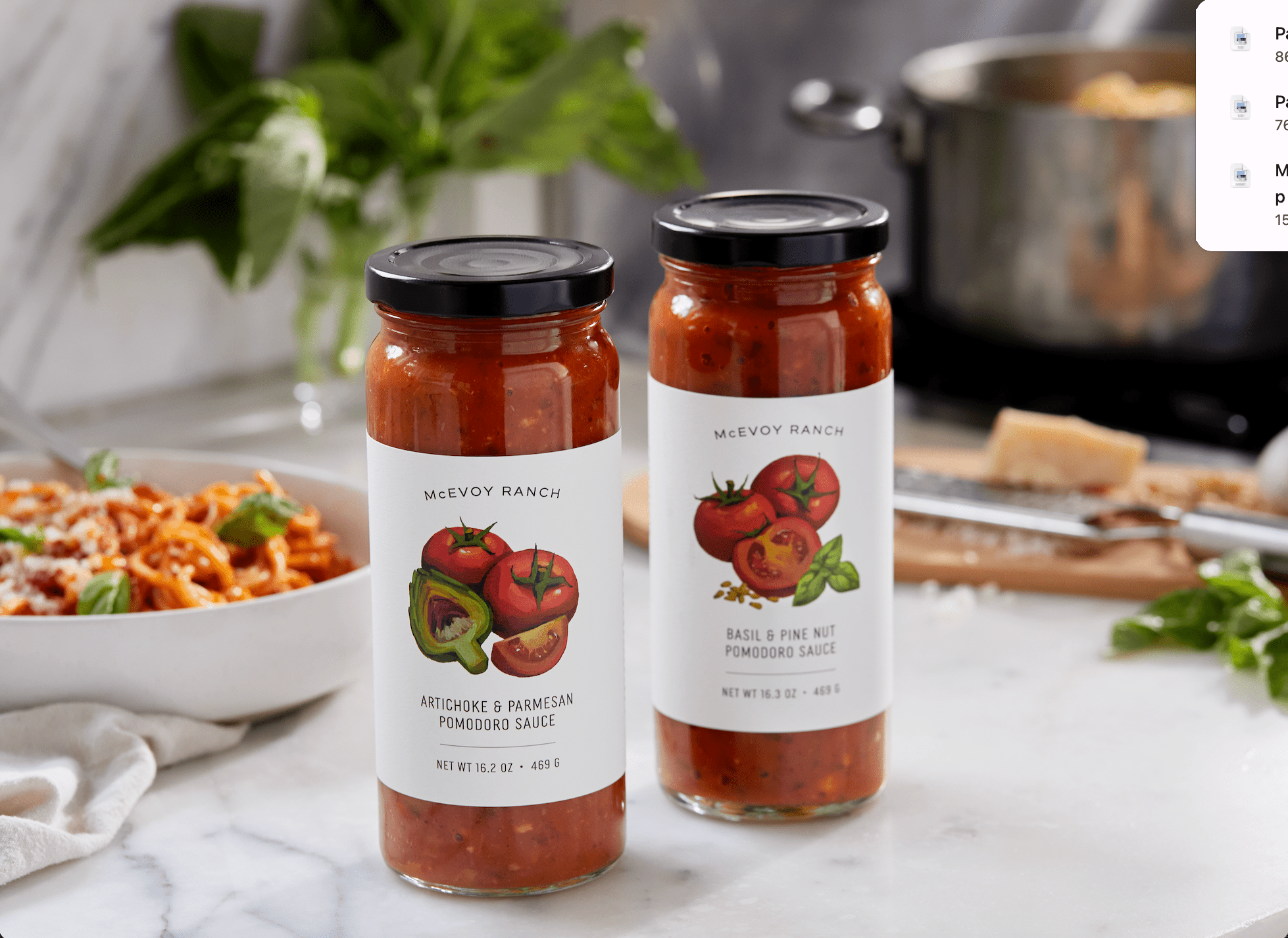 Artichoke & Parmesan Pomodoro Sauce