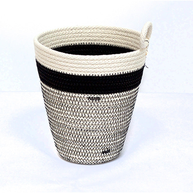 woven basket utensil holder