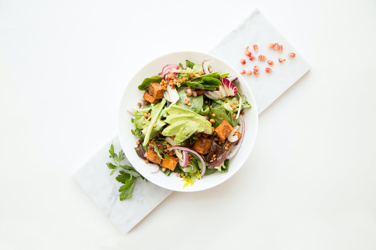 Olive Oil Roasted Maitake Mushroom Wedge Salad