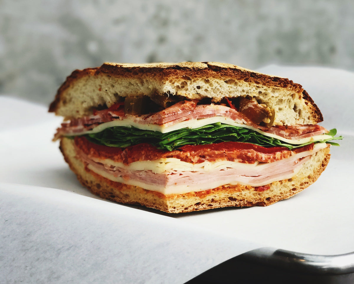 Olive & Roasted Red Pepper Muffuletta