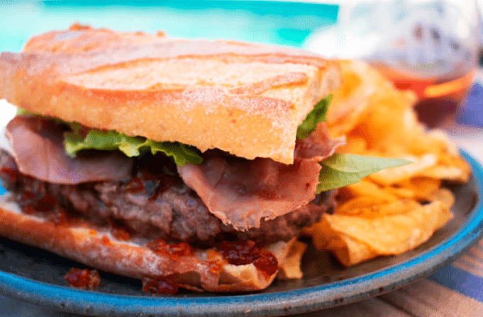 Smoky Sweet Baguette Burger