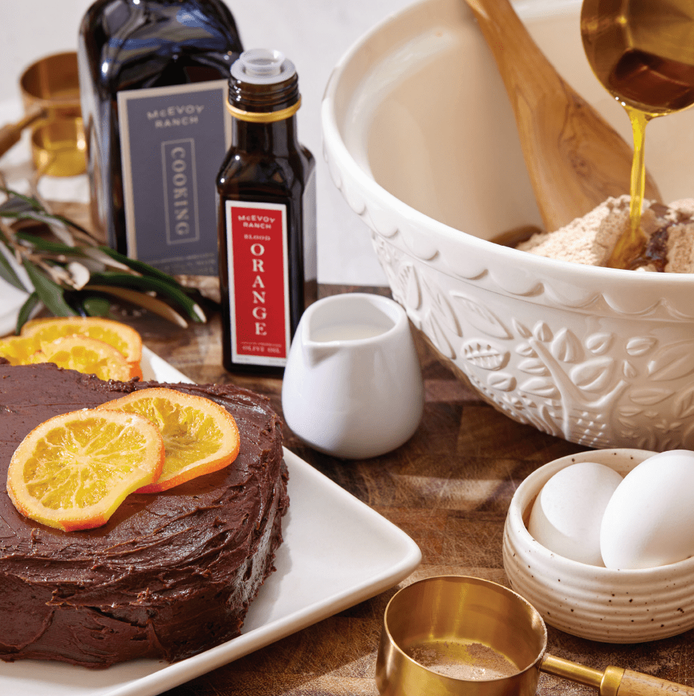 Blood Orange Olive Oil Chocolate Cake