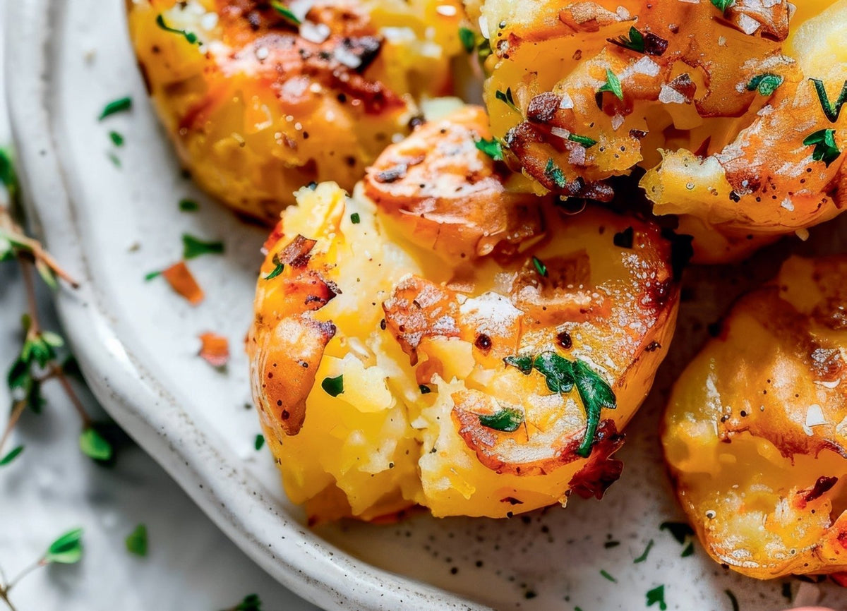 Crispy Smashed Potato Salad
