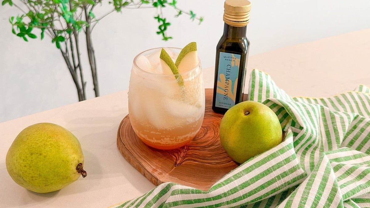 Champagne Vinegar Pear Shrub