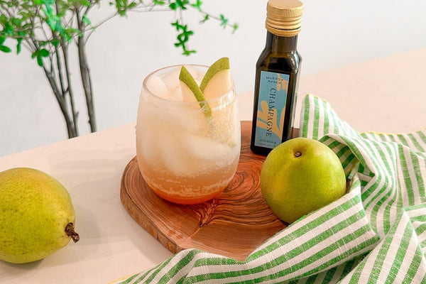 Champagne Vinegar Pear Shrub