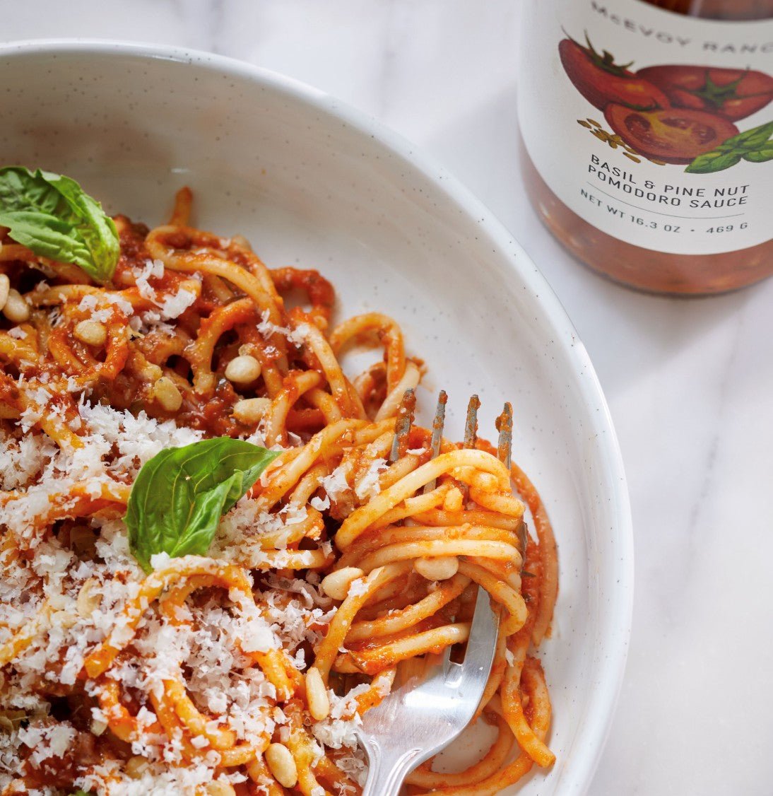 Basil & Pine Nut Spaghetti