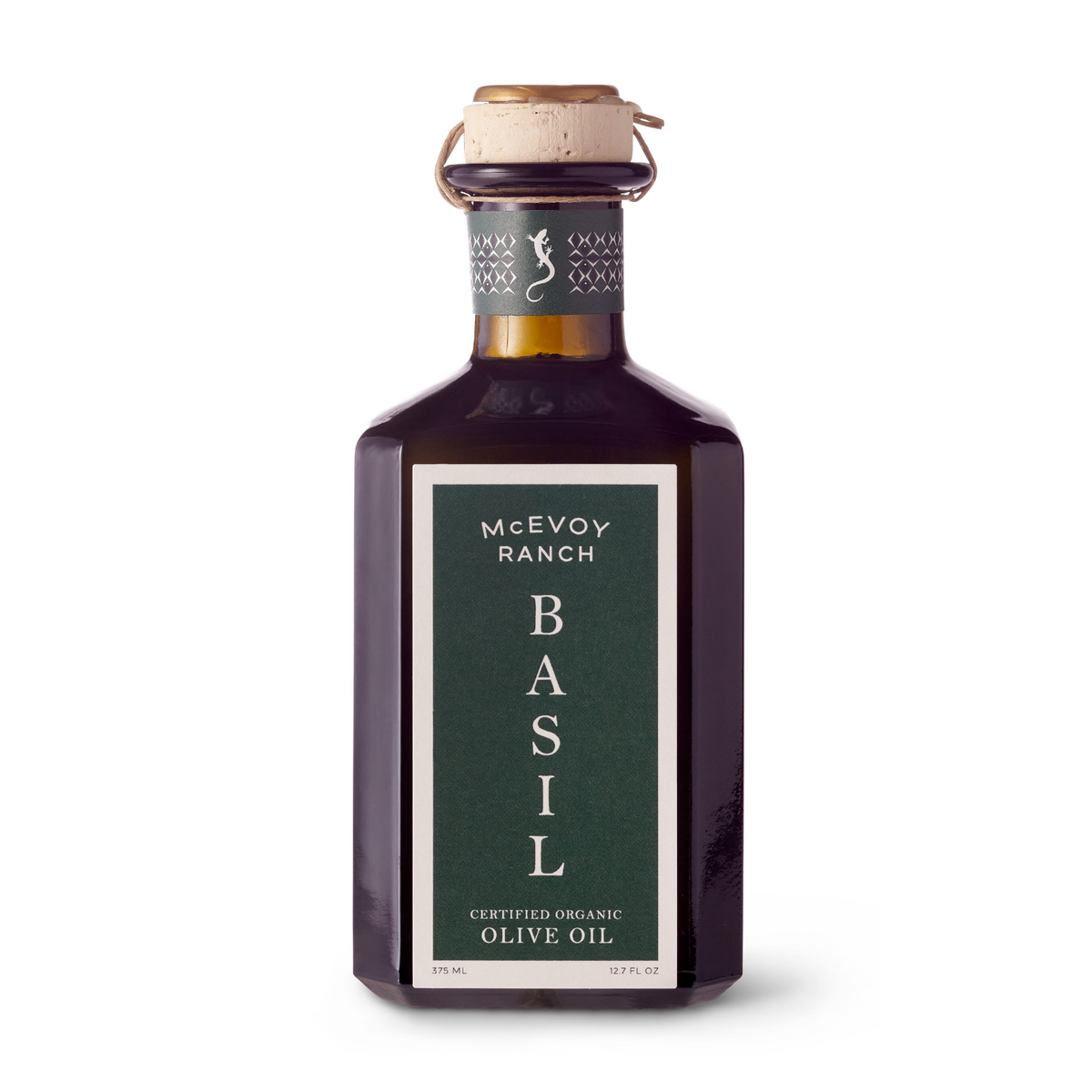 Organic Basil Olive Oil 375 ML