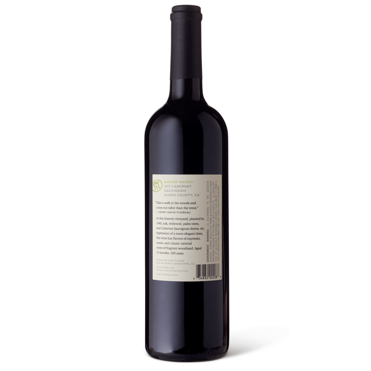 2018 Pacheco Ranch Vineyard Cabernet Sauvignon
