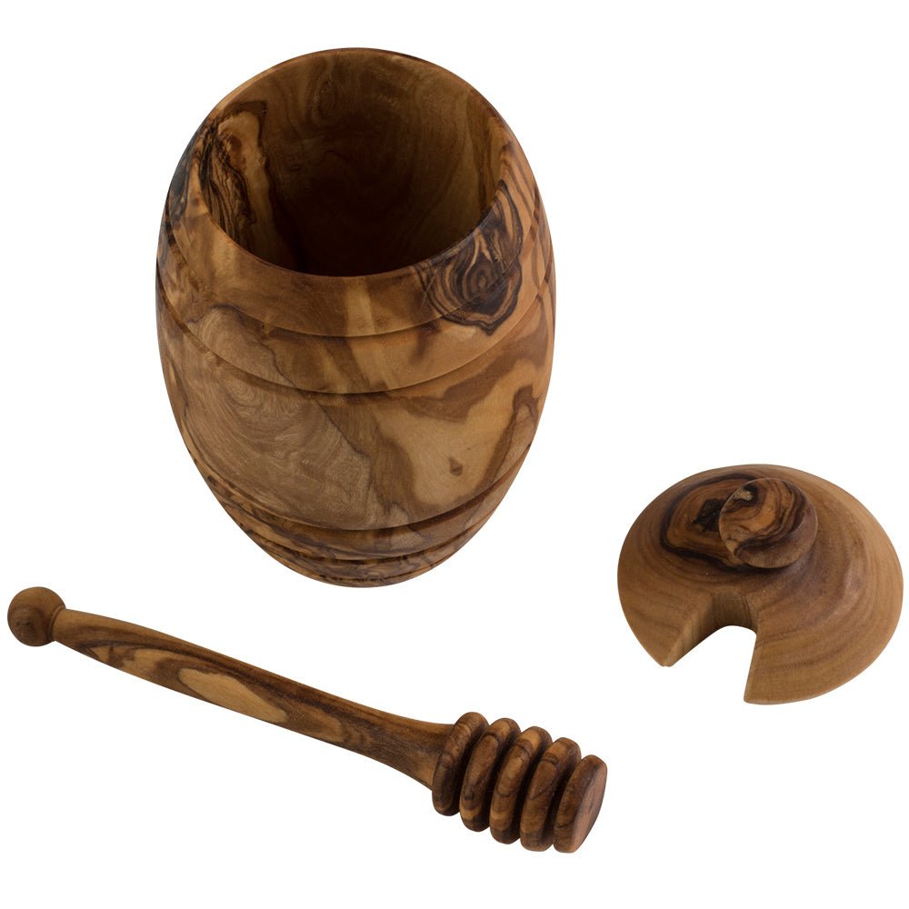 McEvoy Ranch Wood Honey Pot