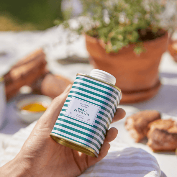 Stripes Organic Basil Olive Oil