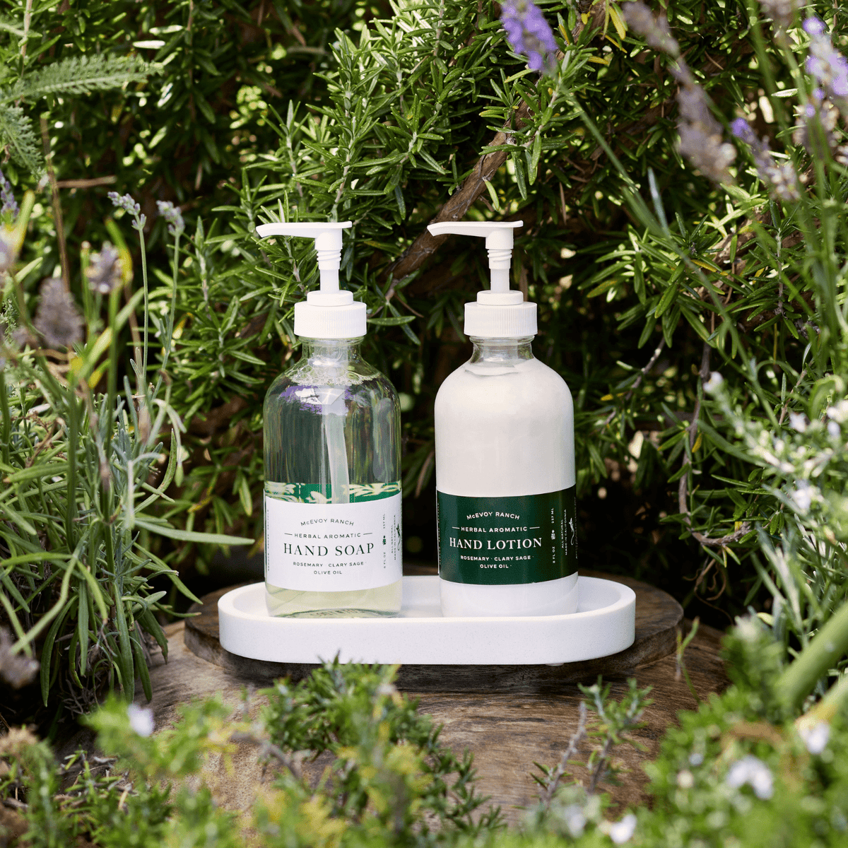 Herb Garden Hand Soap + Hand Lotion Set - McEvoy Ranch Herb Garden Hand Soap + Hand Lotion Set - McEvoy Ranch