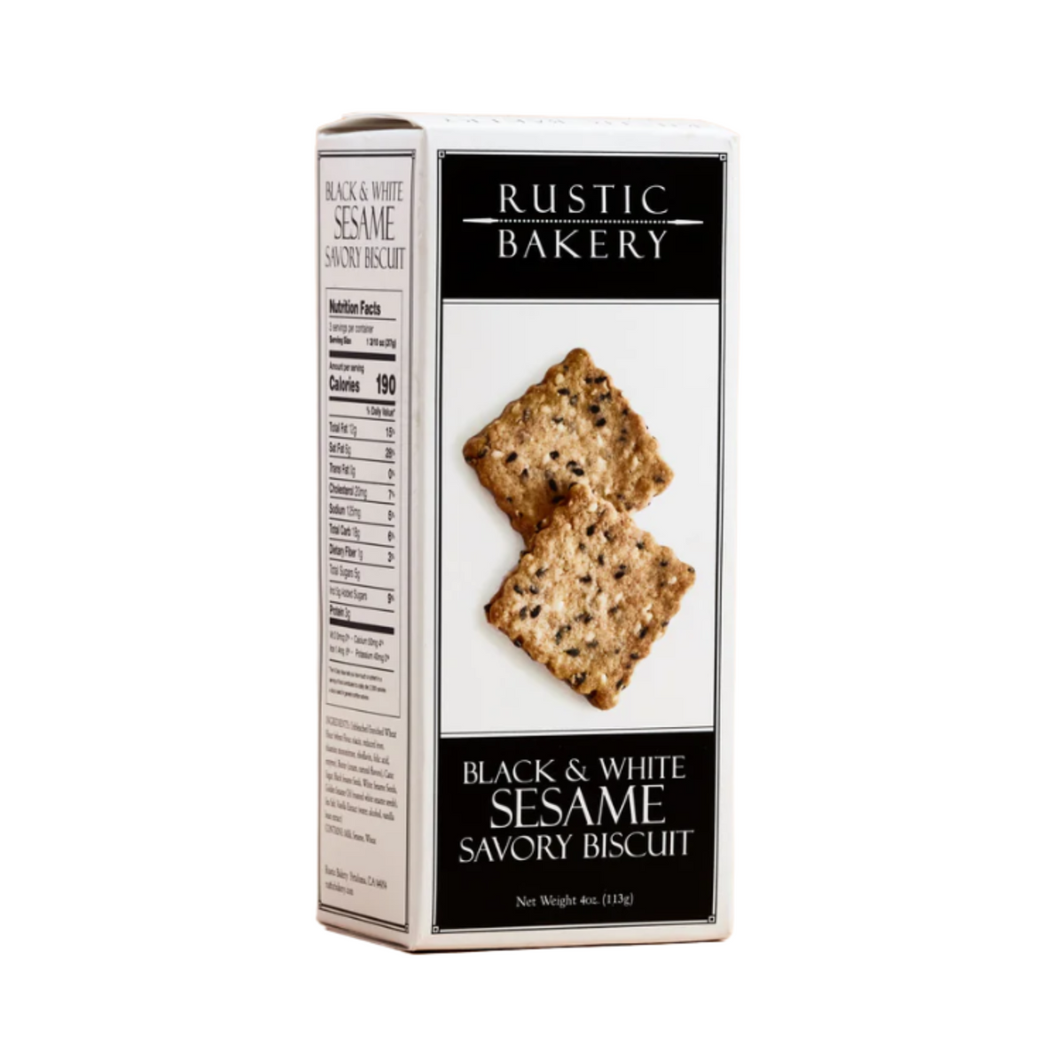 Rustic Bakery Black &amp; White Sesame Biscuits
