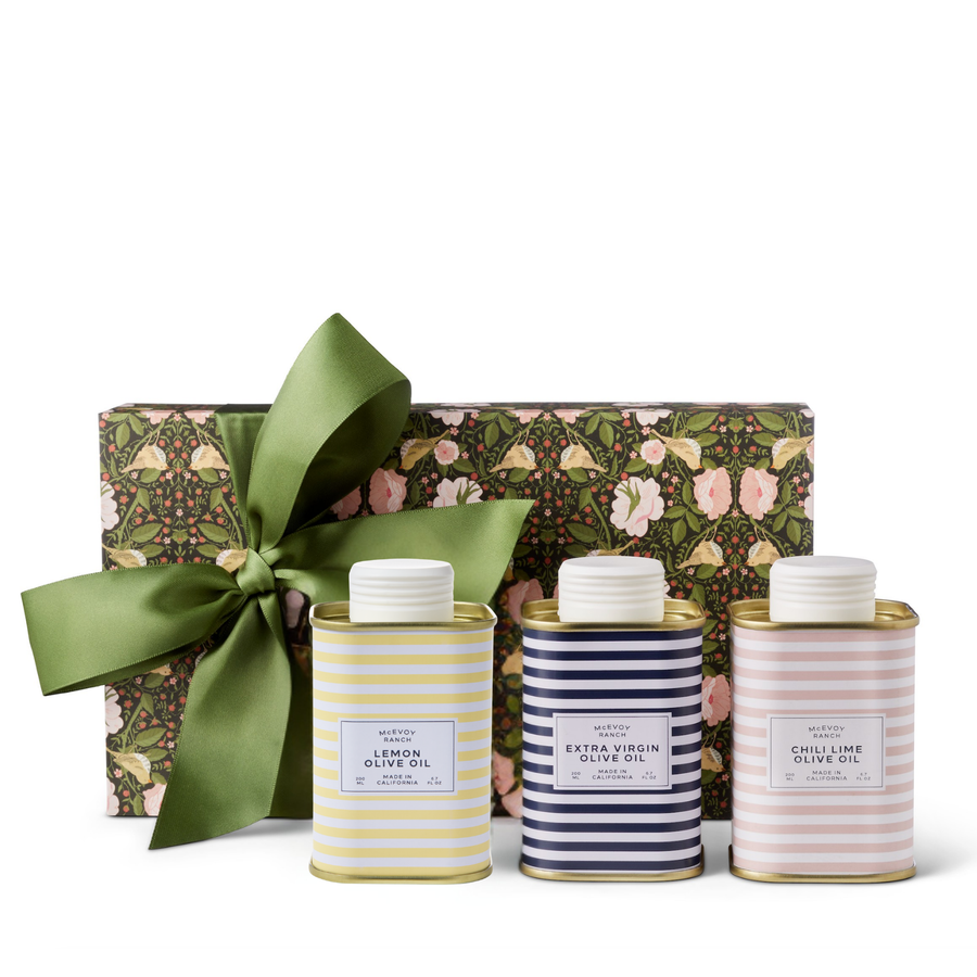 Stripes Olive Oil Trio Gift Set: Morning Song
