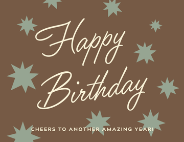 Happy Birthday: Stars occasion card