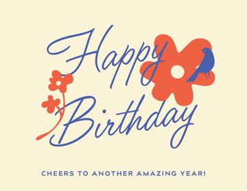 Happy Birthday: Flowers occasion card