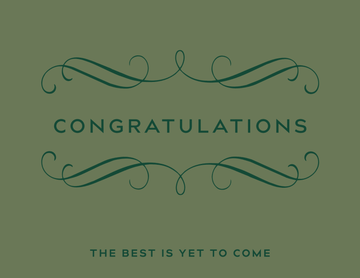 Congratulations occasion card