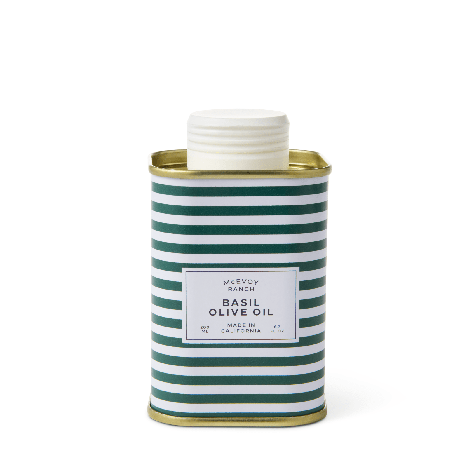 Stripes Organic Basil Olive Oil - McEvoy Ranch
