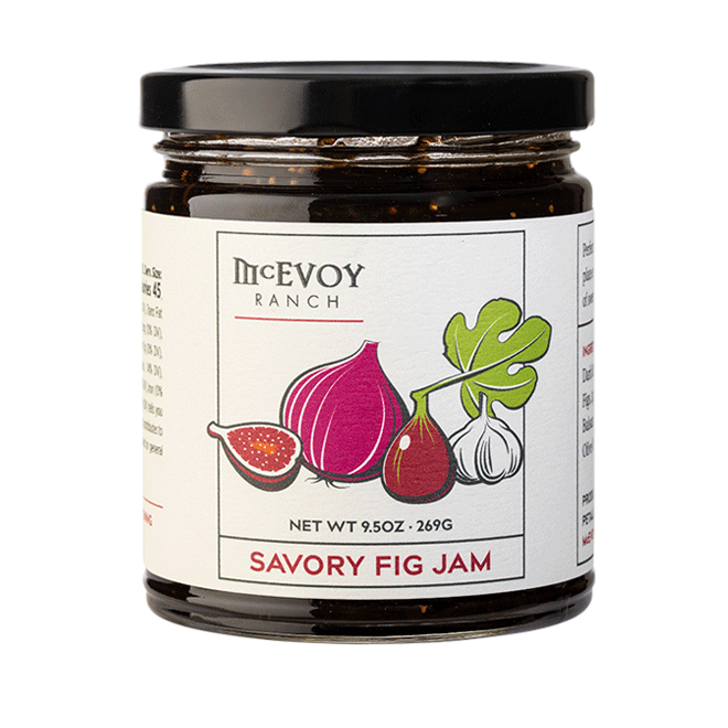 jar of savory fig jam