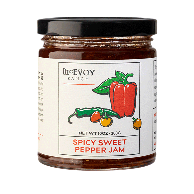 jar of sweet pepper jam