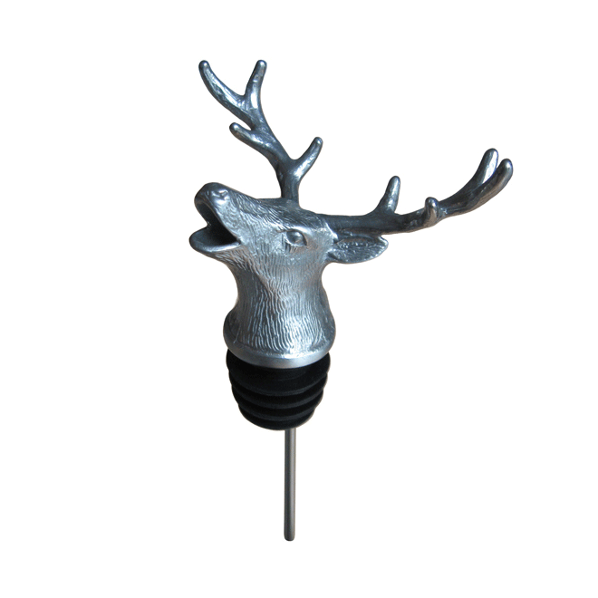 silver stag pourer with rubber fitting