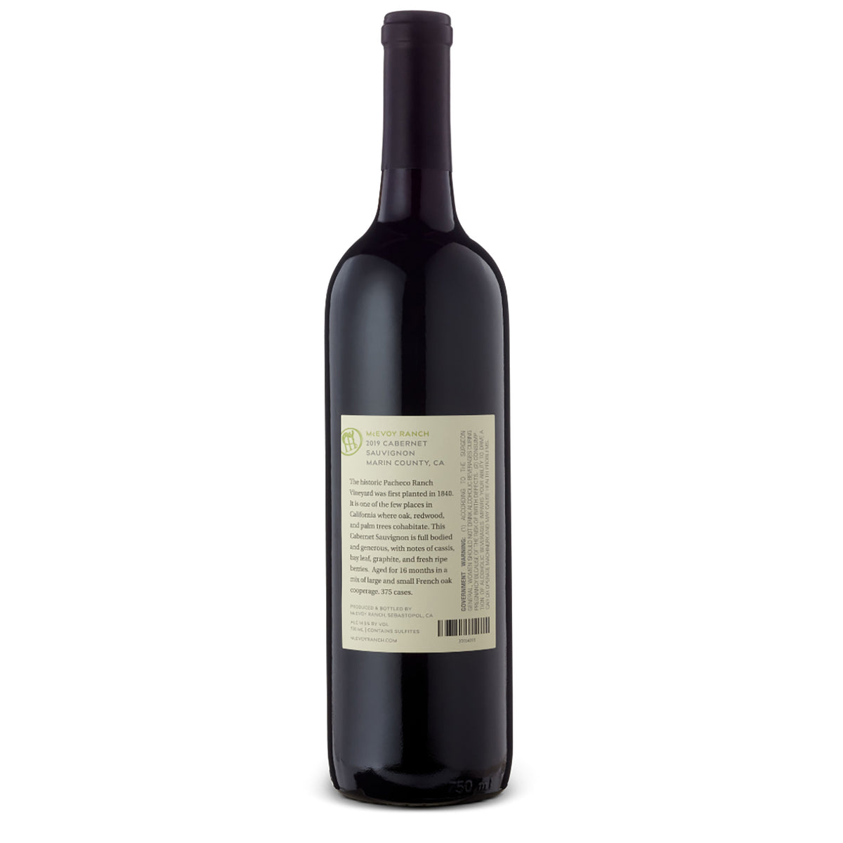 2019 Pacheco Ranch Vineyard Cabernet Sauvignon