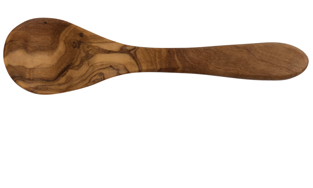 olive wood salt spoon 3 inches