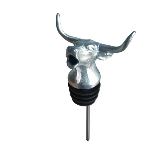 silver longhorn pourer with rubber fitting