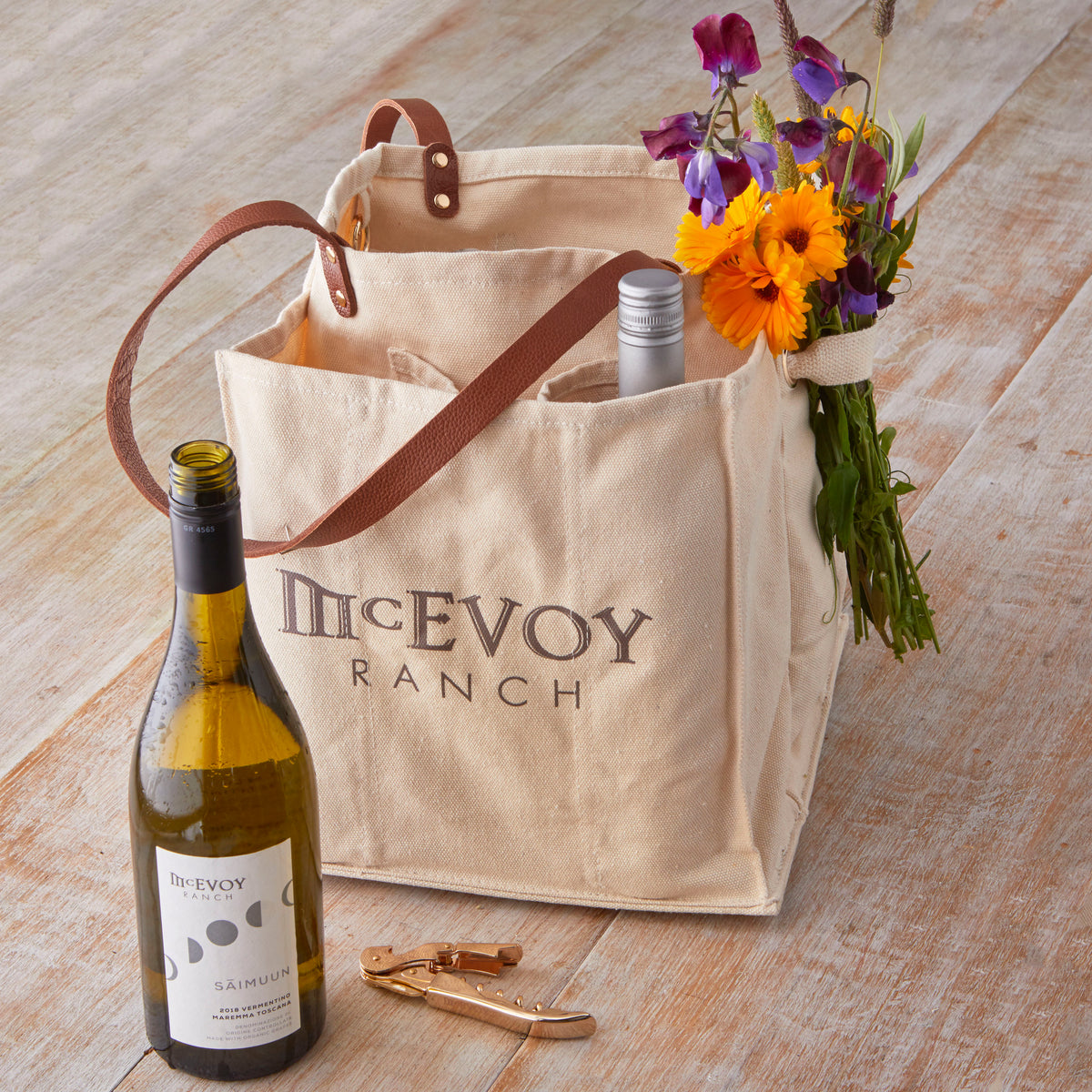 McEvoy Ranch Six Bottle Tote