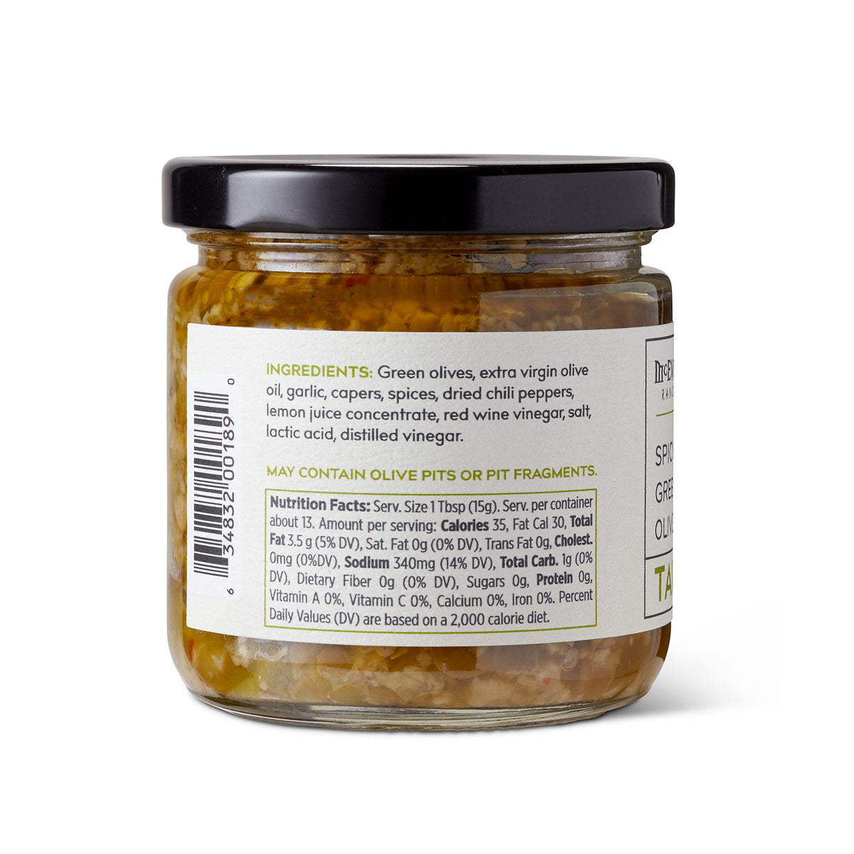Spicy Green Olive Tapenade