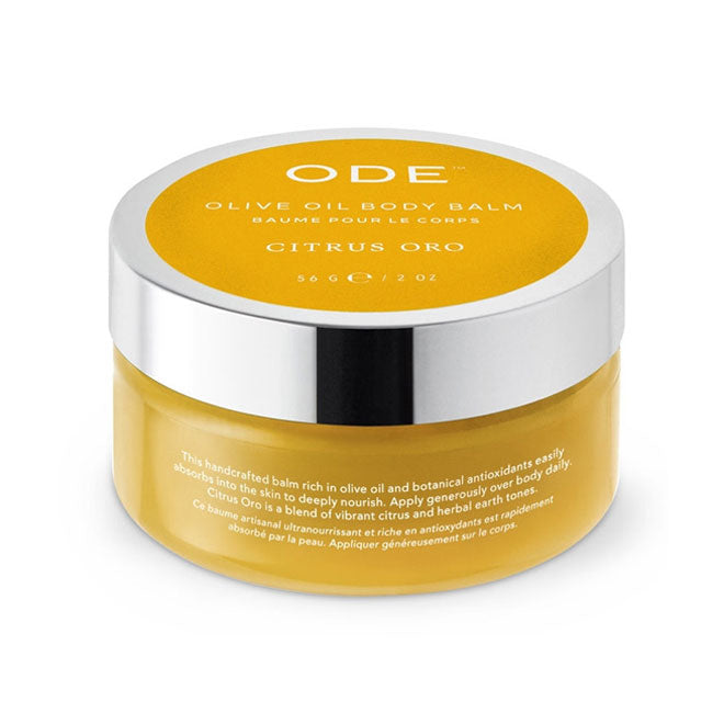 citrus body balm in a jar